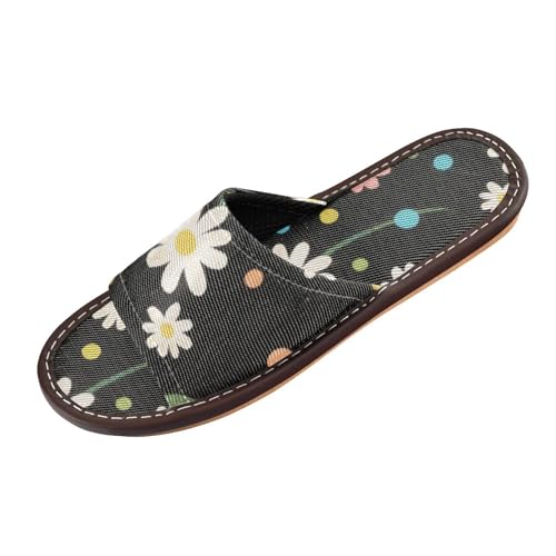 Bad-Sandalen mit Gänseblümchen, schwarz, bunt, für drinnen und draußen, wiederverwendbar, niedlich, personalisierbar, Strandsandalen für Pool, Fitnessstudio, Bad, Haus, Zapatos Casuales Para Mujer Bad-Sandalen mit Gänseblümchen, schwarz, bunt, für drinnen und draußen, wiederverwendbar, niedlich, personalisierbar, Strandsandalen für Pool, Fitnessstudio, Bad, Haus, Zapatos Casuales Para Mujer von miaozhen