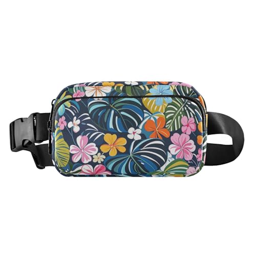 Bunte Sommer-Bauchtasche mit hawaiianischen Blumen, für Damen und Herren, klein mit verstellbarem Riemen, für Workout, Laufen, Wandern, Bolsa de Cintura Para, Bunte hawaiianische Sommerblumen, Modern Bunte Sommer-Bauchtasche mit hawaiianischen Blumen, für Damen und Herren, klein mit verstellbarem Riemen, für Workout, Laufen, Wandern, Bolsa de Cintura Para, Bunte hawaiianische Sommerblumen, Modern von miaozhen