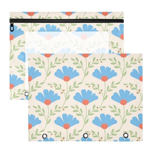 Federmäppchen, transparent, Kunststoff, für A4-Papier, Briefe, 2 Stück, für Studenten, Klasse, schöne Gänseblümchen, Ordner für Dokumente Federmäppchen, transparent, Kunststoff, für A4-Papier, Briefe, 2 Stück, für Studenten, Klasse, schöne Gänseblümchen, Ordner für Dokumente von miaozhen