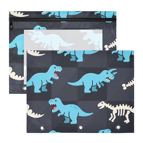 Federmäppchen Mehrzweck-Stifthalter für A4-Papier, Briefe, 2 Stück, Lehrer, Zuhause, Tier, Dinosaurier, Totenkopf, blauer Ordner für Dokumente Federmäppchen Mehrzweck-Stifthalter für A4-Papier, Briefe, 2 Stück, Lehrer, Zuhause, Tier, Dinosaurier, Totenkopf, blauer Ordner für Dokumente von miaozhen