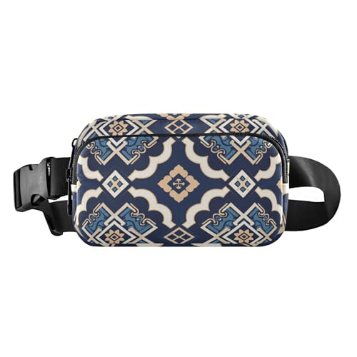 Flache geometrische Muster Freiheit Muster Mode Crossbody Tasche Diebstahlsichere Hüfttasche für Frauen Männer vielseitig mit verstellbarem Gurt für Training Laufen Wandern Mochilas für Hombres sie, von miaozhen