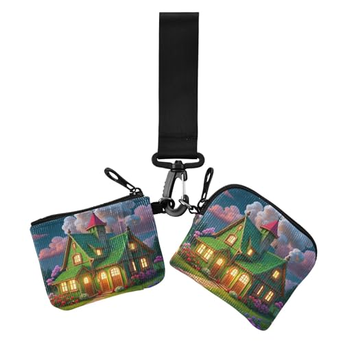 Green Merry Christmas Warm House Damen Dual Wallets Busniess Kartenhüllen Dünn Flach Ausweishalter Schutz mit Reißverschluss Münzfach für Arbeit 2 Stück recto verso, Grünes warmes Haus mit fröhlichen Green Merry Christmas Warm House Damen Dual Wallets Busniess Kartenhüllen Dünn Flach Ausweishalter Schutz mit Reißverschluss Münzfach für Arbeit 2 Stück recto verso, Grünes warmes Haus mit fröhlichen von miaozhen