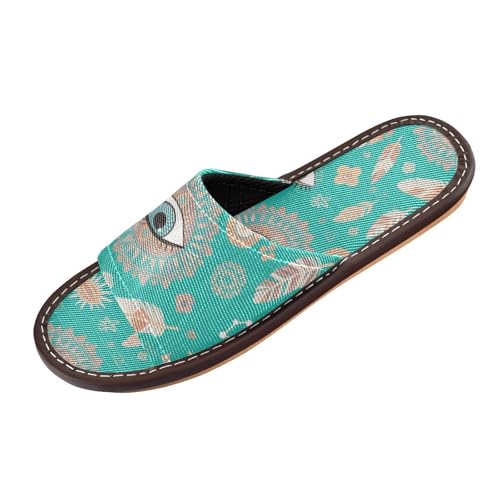Grüne böhmische Traumfänger-Hausschuhe mit Federn, lässig, waschbar, niedlich, personalisierbar, offene Zehen, Schlafzimmer, Schuhe für Pool, Hotel, Reisen, Pantuflas para hombres, Grüne böhmische Grüne böhmische Traumfänger-Hausschuhe mit Federn, lässig, waschbar, niedlich, personalisierbar, offene Zehen, Schlafzimmer, Schuhe für Pool, Hotel, Reisen, Pantuflas para hombres, Grüne böhmische von miaozhen