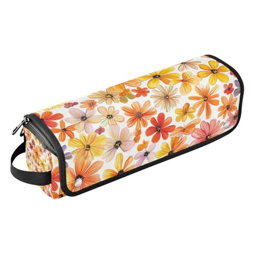 Haarwerkzeug-Reisetasche für Damen, hitzebeständige Matte mit Reißverschluss, tragbare Reise-Tragetasche für Glätteisen, Lockenstäbe, Simbabwe Gloriosa Superba Beauty Summer Flower, Simbabwe Gloriosa von miaozhen
