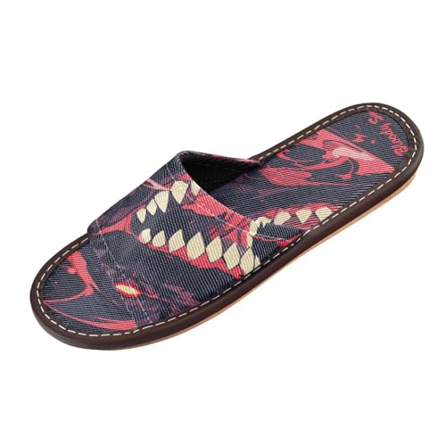 Hai-Hausschuhe für drinnen und draußen, rutschfest, personalisierbar, für Zuhause, Strand, rutschfeste Sandalen für Party, Reisen, Gäste, zapatos cómodos para mujer, Schwarz-roter Hai, 38.5/39.5 EU Hai-Hausschuhe für drinnen und draußen, rutschfest, personalisierbar, für Zuhause, Strand, rutschfeste Sandalen für Party, Reisen, Gäste, zapatos cómodos para mujer, Schwarz-roter Hai, 38.5/39.5 EU von miaozhen