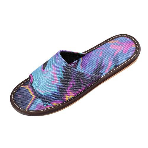Neon Animal Wolf Casual Shower Slippers Indoor and Outdoor Reusable Non-Slip Customizable Bedroom Slipper for Airplane Guests Party zapatos elegant para mujer, Neon-Tierwolf, 38.5/39.5 EU Neon Animal Wolf Casual Shower Slippers Indoor and Outdoor Reusable Non-Slip Customizable Bedroom Slipper for Airplane Guests Party zapatos elegant para mujer, Neon-Tierwolf, 38.5/39.5 EU von miaozhen