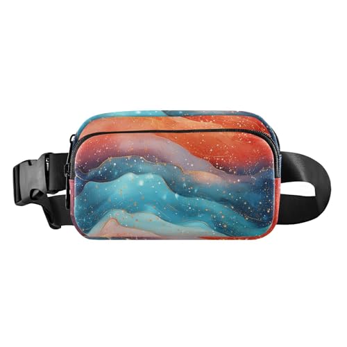 Pfirsich Türkis Rot Mode Niere für Männer Frauen Multifunktions mit verstellbaren Einkaufsgurt Sport Arbeit accesorios Para correr mujer, Pfirsich Türkis, Modern, Pfirsich-Türkis, Modern von miaozhen