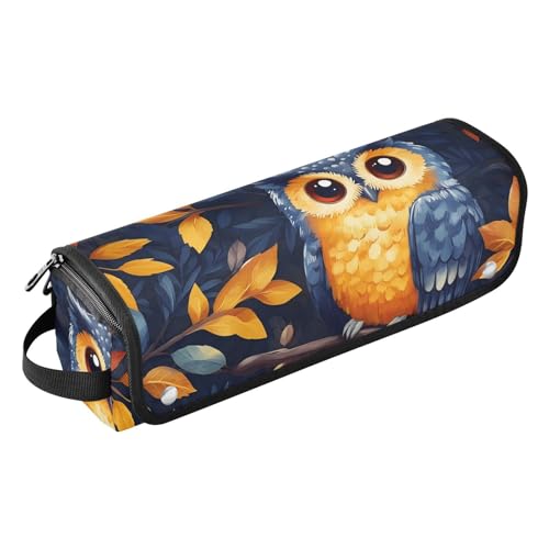 Reisetasche und hitzebeständige Matte, Aufbewahrungstasche für Lockenstab Glätteisen, flacher Haartrockner, niedliche Eule, Dschungel, Haar-Accessoires, Organizer de para mujer, Niedliche Eule von miaozhen