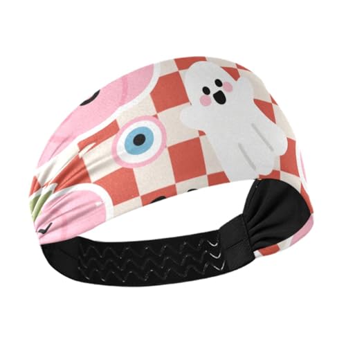 Rutschfeste Haarbänder für Damen, Cartoon-Design, Halloween-Kürbis-Motiv, elastische Haarbänder für Damen, Basketball, Make-up, Wandern, Make-up, Zubehör, Para Cabello de Mujer von miaozhen