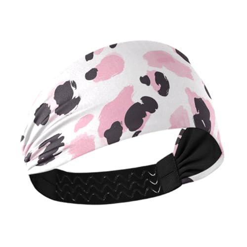 Rutschfeste Stirnbänder mit Leopardenmuster für Damen, dehnbare Schweißbänder für Laufen, Make-up, Fußball, Radfahren, Diademas, Deportivas, Para Mujer von miaozhen