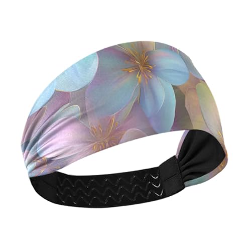Traumhafte Blumen, rutschfest, Sommer-Stirnbänder für Damen, elastisches Haar für Yoga, Wandern, Laufen, Laufen, Vendas para el pelo mujer von miaozhen