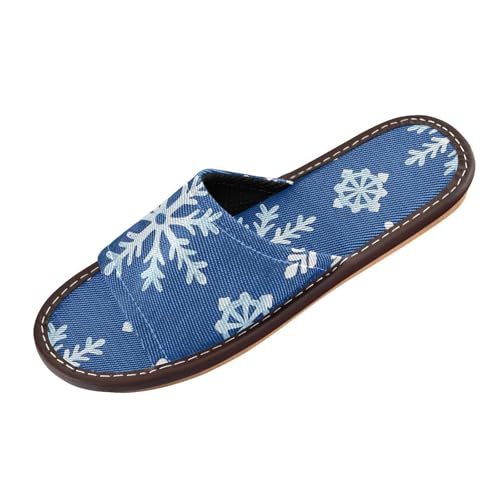Trendige Schneeflocken-Hausschuhe für drinnen und draußen, ultraleicht, leicht, persönlicher Slipper, offener Zehenbereich, Heimschuhe für Gäste, Hotel, Reisen, Flugzeug, Pantuflas para mujer Trendige Schneeflocken-Hausschuhe für drinnen und draußen, ultraleicht, leicht, persönlicher Slipper, offener Zehenbereich, Heimschuhe für Gäste, Hotel, Reisen, Flugzeug, Pantuflas para mujer von miaozhen