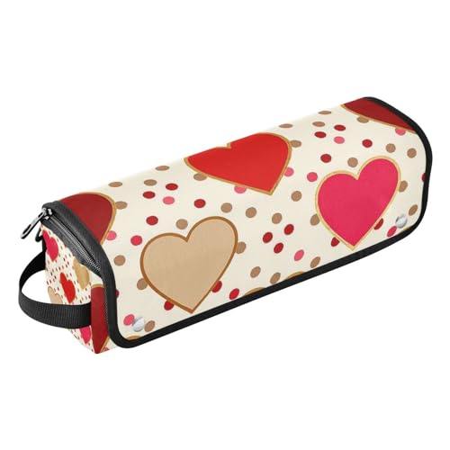 miaozhen 2-in-1-Haar-Werkzeug-Organizer mit herausnehmbarer, hitzebeständiger Matte, großes Glätteisen, Reiseetui für Glätteisen, heiße Werkzeuge und Haarpflegezubehör, buntes Herz, Neongold miaozhen 2-in-1-Haar-Werkzeug-Organizer mit herausnehmbarer, hitzebeständiger Matte, großes Glätteisen, Reiseetui für Glätteisen, heiße Werkzeuge und Haarpflegezubehör, buntes Herz, Neongold von miaozhen
