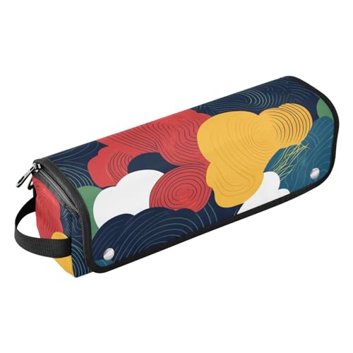 miaozhen 2-in-1-Haar-Werkzeug-Organizer mit hitzebeständigem Pad, staubdicht, Reise-Glätteisen, Tasche für Glätteisen, Lockenstab und Haartrockner, bunte Kunst, ethisch, tragbar, Reisezubehör, Wolke miaozhen 2-in-1-Haar-Werkzeug-Organizer mit hitzebeständigem Pad, staubdicht, Reise-Glätteisen, Tasche für Glätteisen, Lockenstab und Haartrockner, bunte Kunst, ethisch, tragbar, Reisezubehör, Wolke von miaozhen