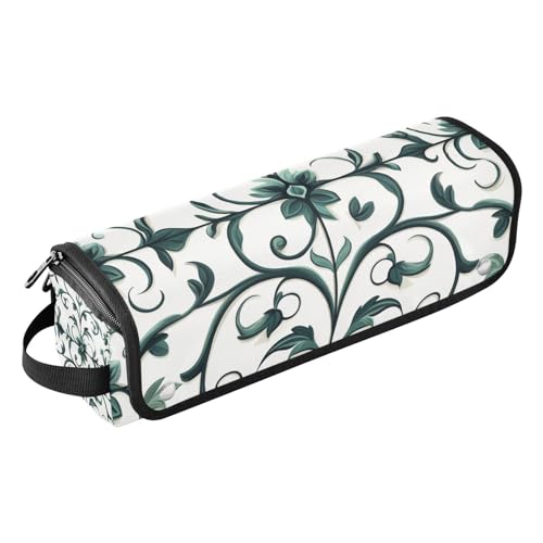 miaozhen 2-in-1 Lockenstab Reisetasche und hitzebeständige Matte, großes Fassungsvermögen, Haarwerkzeug-Organizer für Glätteisen, heiße Werkzeuge und Haarpflege-Accessoires, modische europäische von miaozhen