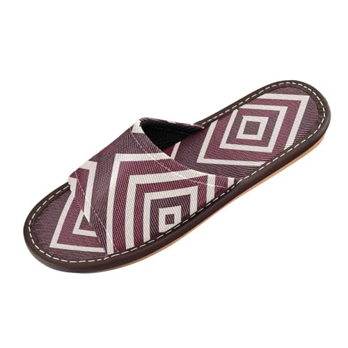 miaozhen Bold Lines Bad-Sandalen, Aztekenmuster, Burgunderrot, für drinnen und draußen, tragbar, leicht, maßgeschneidert, Gummisohle, Heimschuhe für Pool, Hotel, Reisen, Sandalias de Playa para hombre miaozhen Bold Lines Bad-Sandalen, Aztekenmuster, Burgunderrot, für drinnen und draußen, tragbar, leicht, maßgeschneidert, Gummisohle, Heimschuhe für Pool, Hotel, Reisen, Sandalias de Playa para hombre von miaozhen