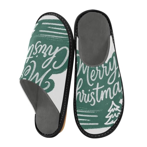miaozhen Damen-Hausschuhe, Handzeichnung "Merry Christmas", für den Innenbereich, Memory-Schaum, Hausschuhe, Bettpantoffeln für Damen, Handgezeichneter Text "Merry Christmas", 8.5-9 Women/7.5-8 Men miaozhen Damen-Hausschuhe, Handzeichnung "Merry Christmas", für den Innenbereich, Memory-Schaum, Hausschuhe, Bettpantoffeln für Damen, Handgezeichneter Text "Merry Christmas", 8.5-9 Women/7.5-8 Men von miaozhen