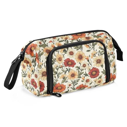 miaozhen Federmäppchen mit großem Fassungsvermögen, cooles Federmäppchen mit Fach, für Teenager, Mittelschule, Belgien, Gaillardia, Schönheit, Blumen, Caja Para Lapiceros von miaozhen