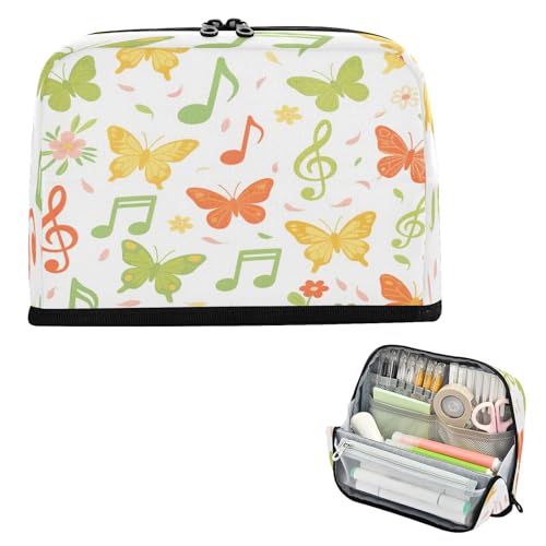 miaozhen Federmäppchen mit großem Fassungsvermögen, multifunktionaler Schreibtisch-Organizer für Teenager, Schulbedarf, Sommer, gelb, grün, bunt, Notizen, Schmetterling, Bolso para herramientas miaozhen Federmäppchen mit großem Fassungsvermögen, multifunktionaler Schreibtisch-Organizer für Teenager, Schulbedarf, Sommer, gelb, grün, bunt, Notizen, Schmetterling, Bolso para herramientas von miaozhen