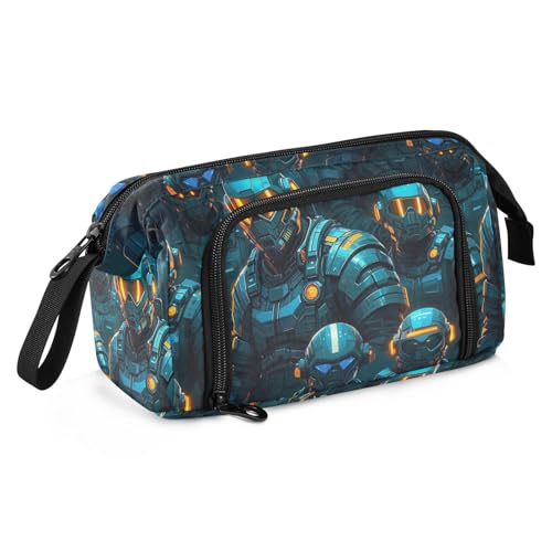 miaozhen Federmäppchen mit großem Fassungsvermögen, tragbares Federmäppchen für Erwachsene, für Krankenschwestern, Mittelschule, virtuelle Kämpfer in Farbe cartuchera para lapices von miaozhen