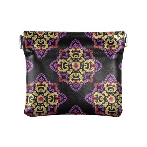 miaozhen Geldbörse im Retro-Stil, modisch, Blumen-Paisleymuster, goldfarben, Leder, praktischer Kartenhalter für Männer und Frauen, Reisen, Mujer Para Monedas, Retro Fashion Flower Paisley Gold, 1 miaozhen Geldbörse im Retro-Stil, modisch, Blumen-Paisleymuster, goldfarben, Leder, praktischer Kartenhalter für Männer und Frauen, Reisen, Mujer Para Monedas, Retro Fashion Flower Paisley Gold, 1 von miaozhen