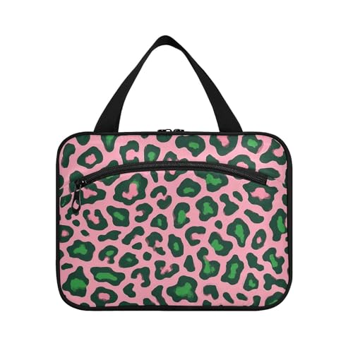 miaozhen Hängetaschen für Damen, Leopardenmuster, wasserdicht, mit Haken, Designermode für wichtige Dinge für Damen, Set de para mujer L, Pfirsich- und Grüner Leopardenmuster, Modern von miaozhen