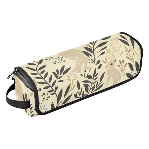 miaozhen Hair Tools Reisetasche und hitzebeständige Matte mit Reißverschluss, große Kapazität, Glätteisen, Organizer für Glätteisen, Lockenstab, Haartrockner, Känguru, italienisch, modisch, tragbar von miaozhen