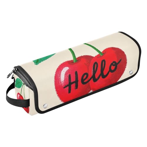 miaozhen Hot Hair Tools Reisetasche mit hitzebeständigem Polster, abnehmbares Haarstyling-Zubehör, Organizer für heiße Werkzeuge, Lockenstab und Glätteisen, Haarvolumizer, Hello Cartoon, niedlich von miaozhen