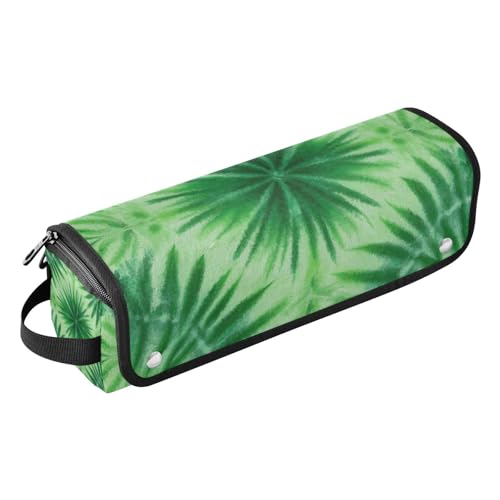 miaozhen Hot Hair Tools Reisetasche und hitzebeständige Matte, großes Fassungsvermögen, Haar-Werkzeug-Organizer für Glätteisen, heiße Werkzeuge und Haarpflege-Zubehör, grüne Batikfärbung, tragbare von miaozhen