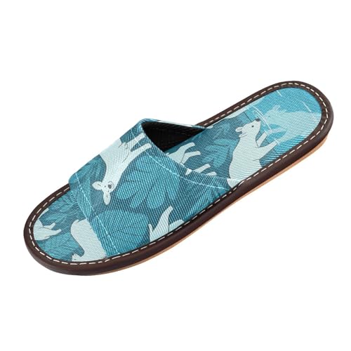 miaozhen Jungle Animal Turquo Spa Sandale Indoor Portable Cozy custom made Open Toe Slide Slipper for Travel, Hotel, Party, Guests zapatillas para mujer elegant, Jungle Animal Turquo, 37.5/38 EU miaozhen Jungle Animal Turquo Spa Sandale Indoor Portable Cozy custom made Open Toe Slide Slipper for Travel, Hotel, Party, Guests zapatillas para mujer elegant, Jungle Animal Turquo, 37.5/38 EU von miaozhen
