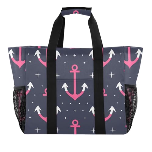 miaozhen Mehrzwecktasche Bold Lines Ocean Magenta Dark Collapsable Sandproof Canvas miaozhen Mehrzwecktasche Bold Lines Ocean Magenta Dark Collapsable Sandproof Canvas von miaozhen