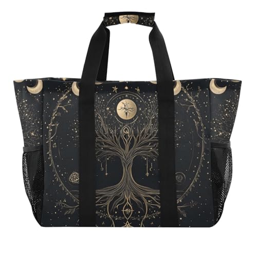 miaozhen Mehrzwecktasche für Trunk Moon Golden Faltbare sanddichte Leinwand von miaozhen