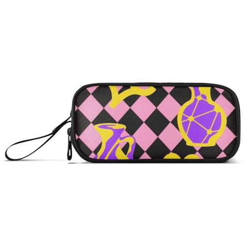 miaozhen Nylon-Federmäppchen für Teenager, Sternbild, Karomuster, rosa und schwarz, hohe Kapazität, Federmäppchen, Organizer, Schreibwaren-Organizer für elementare Teenager, Esuche Para miaozhen Nylon-Federmäppchen für Teenager, Sternbild, Karomuster, rosa und schwarz, hohe Kapazität, Federmäppchen, Organizer, Schreibwaren-Organizer für elementare Teenager, Esuche Para von miaozhen