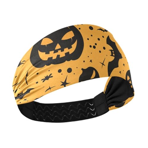 miaozhen Ornaments Pocu-Hallowen-Stirnbänder für Damenhaar, dehnbare Schweißbänder für den täglichen Gebrauch, Radfahren, Workout, Bandas para el cabello von miaozhen