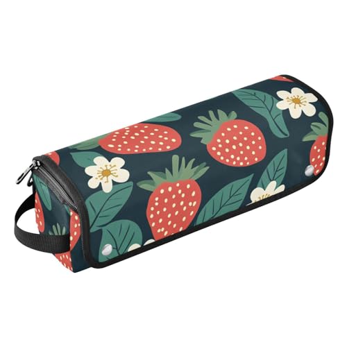 miaozhen Reise-Werkzeugtasche mit Eisenmatte, tragbarer Haarstyling-Werkzeug-Organizer für heiße Werkzeuge, Lockenstab und Glätteisen, Haarvolumizer, Erdbeerblume, Schwarz, Reisezubehör für Frauen, miaozhen Reise-Werkzeugtasche mit Eisenmatte, tragbarer Haarstyling-Werkzeug-Organizer für heiße Werkzeuge, Lockenstab und Glätteisen, Haarvolumizer, Erdbeerblume, Schwarz, Reisezubehör für Frauen, von miaozhen