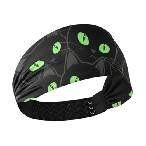 miaozhen Sport-Stirnband mit niedlicher Cartoon-Katze, kühlend, dehnbar, für Workout, Basketball, den täglichen Gebrauch, Basketball-Banda, Para el Cabello von miaozhen