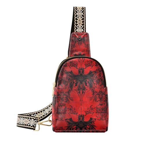 miaozhen Trendy Angel Red Death Bauchtasche, leicht, für Damen, Angel Red Death von miaozhen