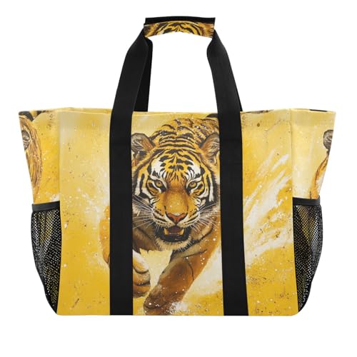 miaozhen Utility Beach Tote Mighty Animal Realistic Style Yellow Collapsable Sandproof with Handles miaozhen Utility Beach Tote Mighty Animal Realistic Style Yellow Collapsable Sandproof with Handles von miaozhen