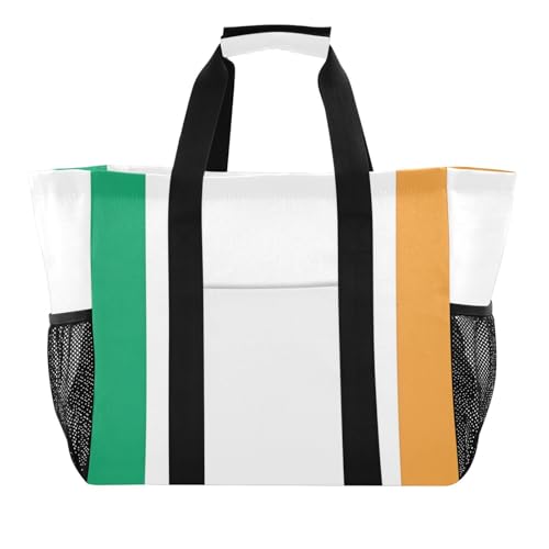 miaozhen Utility Storage Bags Combo Irland-Flagge, zusammenklappbar, wasserabweisend, mit Griffen von miaozhen
