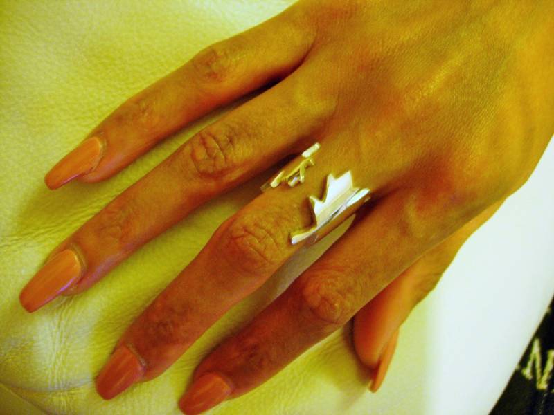 Damen Silber Kanada Ring von michaelLionel