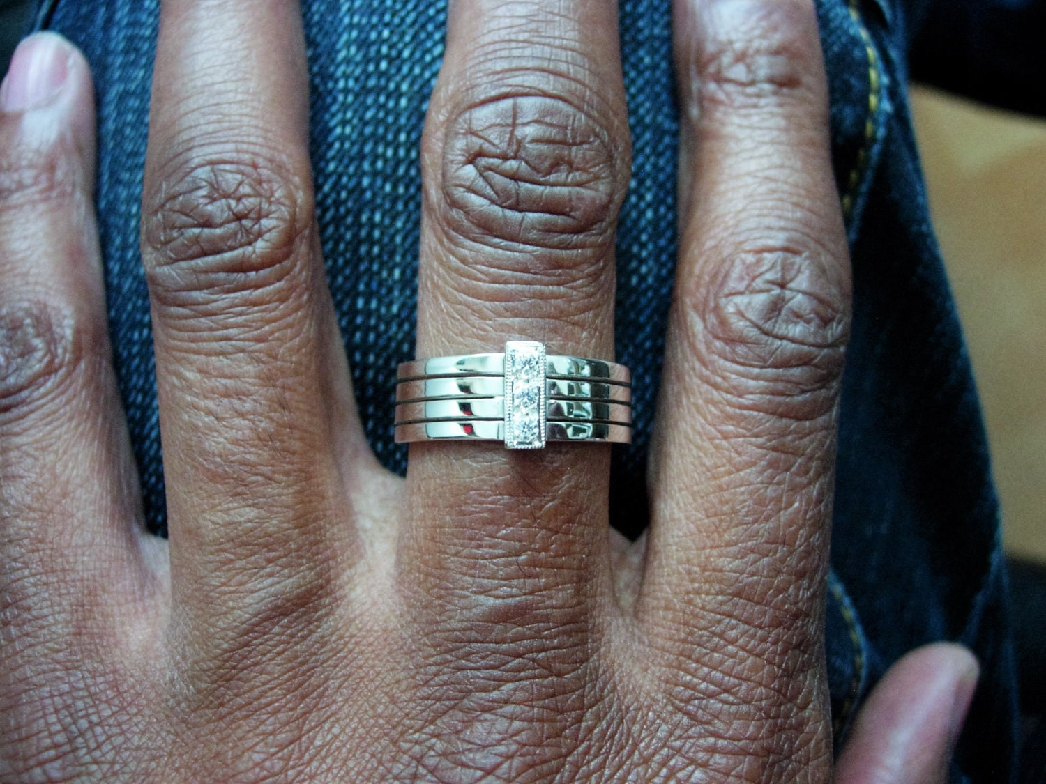 Herren Silber Doppelring von michaelLionel