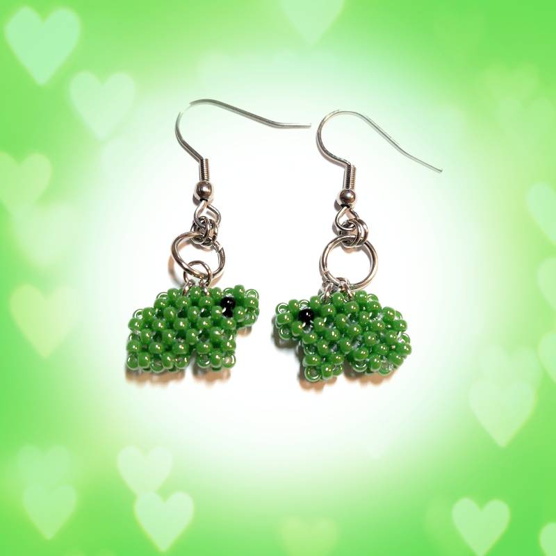 Frosch | Perlen Ohrringe Handgewebt Frosch | Perlen Ohrringe Handgewebt von middaymoonshop