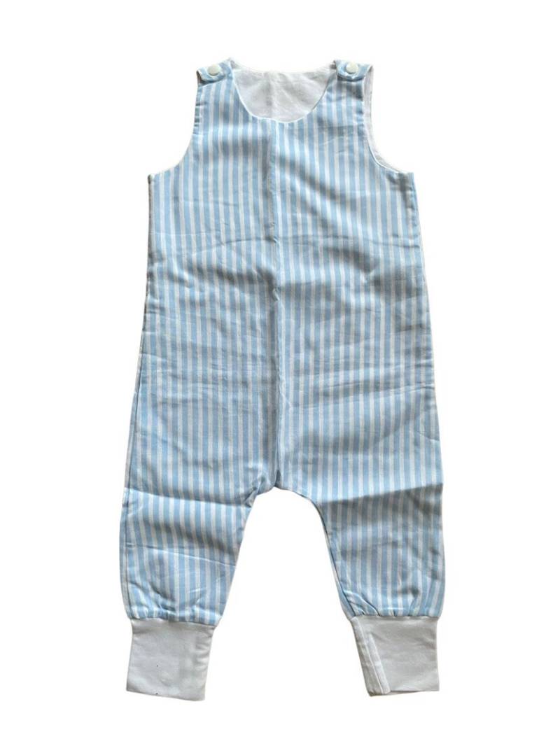 Strampler Hellblau Streifen von miezimaus