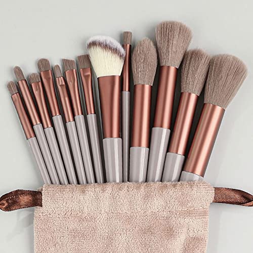 n/a 13 STÜCKE Weiche Make-up Pinsel Set Kosmetik Kit Foundation Blush Powder Lidschatten Blending Make Up Pinsel Frauen Beauty Tools (Color : D) von mifdojz