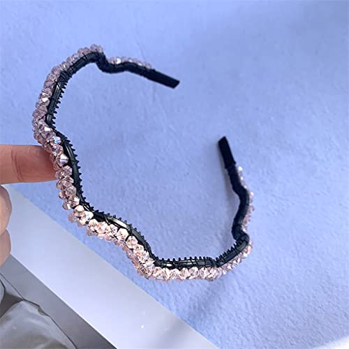 n/a Elegantes Strass-Stirnband-Stirnband for Frauen Vintage-Haar-Accessoires (Color : A) von mifdojz