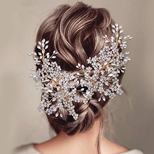 n/a Hochzeit Haarschmuck for Frauen Stirnband Clip Haarkamm Braut Tiara Haarschmuck Kopfschmuck Frauen Haarspangen von mifdojz