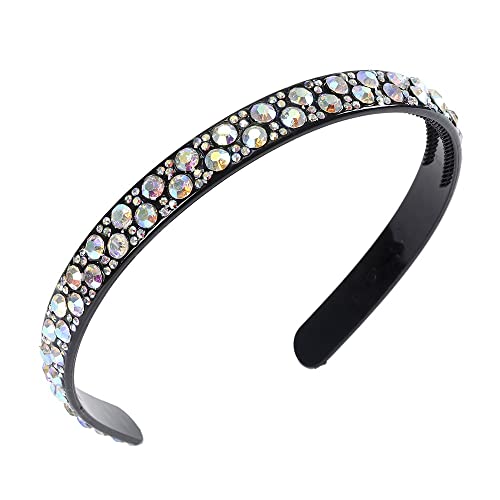 n/a Kies Kristall Haarband Strass Stirnbänder Rutschfeste Haarband Lünette Frauen Mädchen Haarschmuck ( Color : C , Size : One Size ) von mifdojz