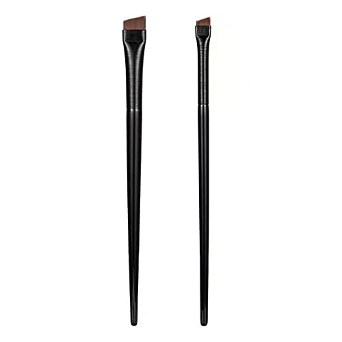 n/a Neue 1/2 Stück Augenbrauenkonturbürste Augenbrauen-Eyeliner-Bürste Tragbare kleine Winkel-Augenbrauenbürste Weibliches Make-up-Werkzeug (Size : Small+big) von mifdojz