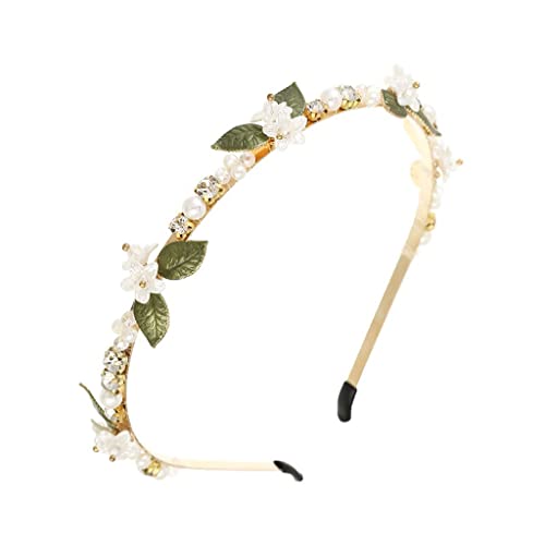 n/a Perle Blumen Baum Blätter Haarbänder Frauen Haarbänder Stirnband Lünette Mädchen Haarschmuck Kopfschmuck von mifdojz