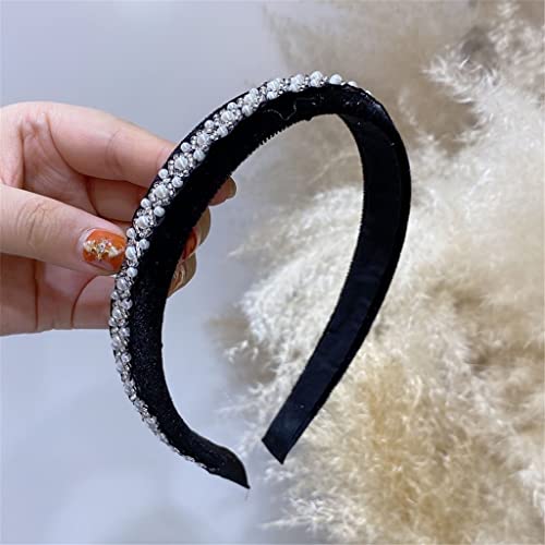 n/a Samtgebundene Kopfbedeckung Damen-Stirnband Vintage-Haarband-Reifen for Party-Haar-Accessoires von mifdojz